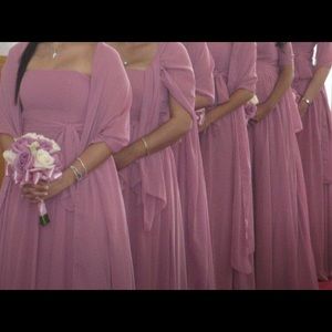 Alfred Angelo Pink maxi dress sz 6